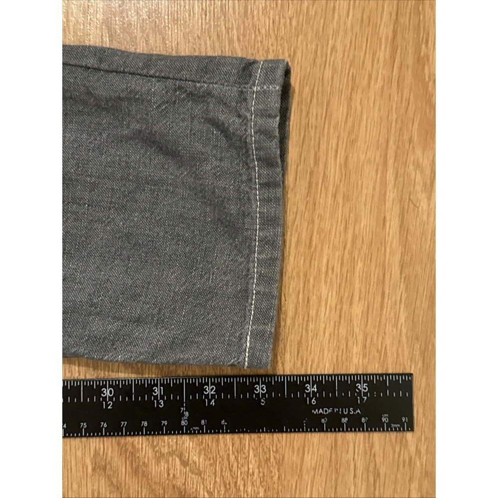 Raleigh Denim Martin Selvedge Denim Jeans Men's Gray 30x33.5 Button Fly EUC - Picture 5 of 12